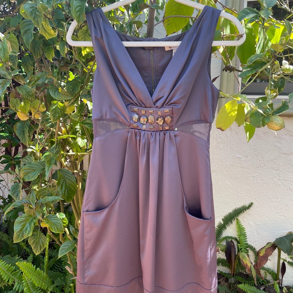 BCBGeneration short purple grey dress with pockets